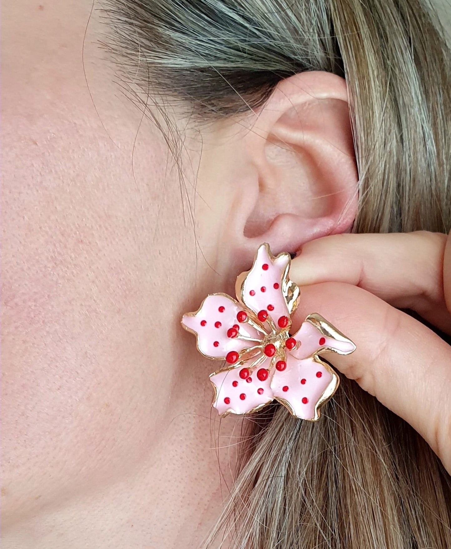 Pendientes "Flor del Melocotón"