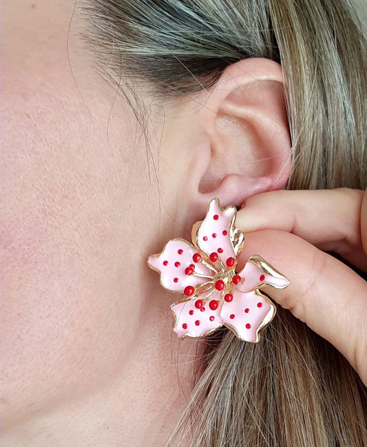 Pendientes "Flor del Melocotón"